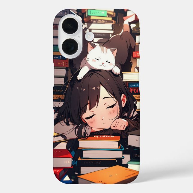 Sleepy Neko Chaos Case-Mate iPhone Case (Back)