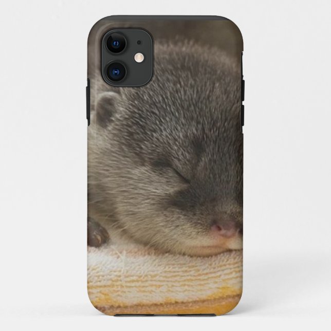 Sleepy Otter Case-Mate iPhone Case (Back)