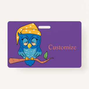 Sleepy Owl Thunder_Cove ID Badge