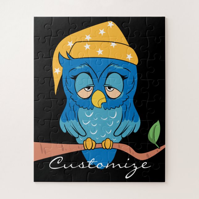 Sleepy Owl Thunder_Cove Jigsaw Puzzle (Vertical)