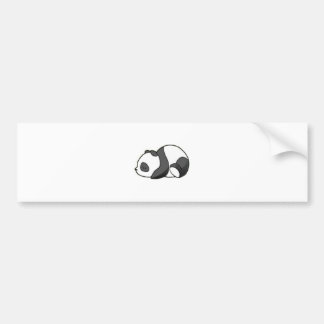 Sleepy Panda Bumper Sticker
