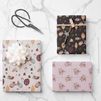 Sleepy Pets cute Wrapping Paper Sheet