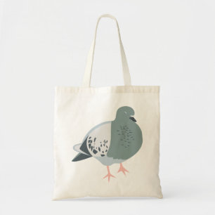 Sleepy Pigeon Tote Bag