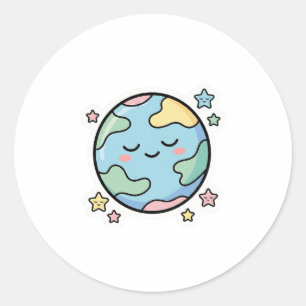 Sleepy Planet Classic Round Sticker