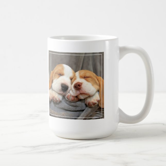 Sleepy Puppies Coffee Mug (Right)