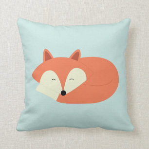 Sleepy Red Fox Cushion