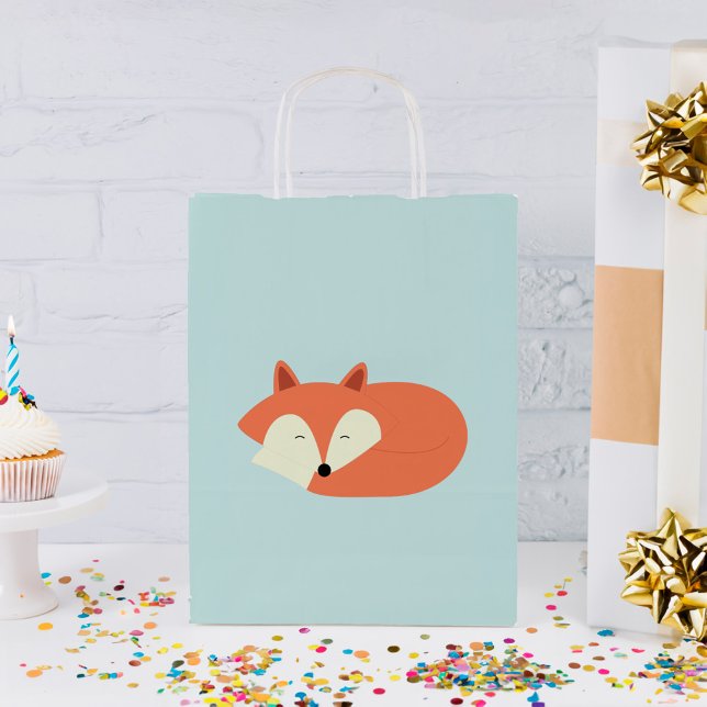 Sleepy Red Fox Small Gift Bag (Creator Uploaded)