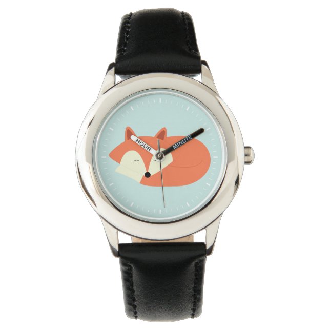 Sleepy Red Fox Watch (Front)