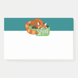Sleepy Red Panda Post-It Notes