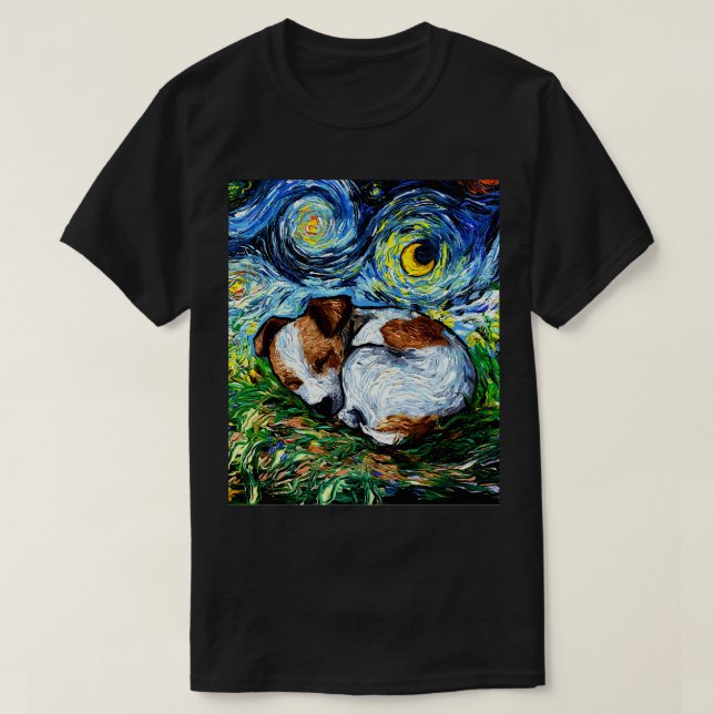 Sleepy Russell Pup Night T-Shirt (Design Front)