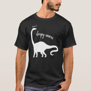 Sleepy Saurus Dinosaur  Reptile Animal  Graphic T-Shirt