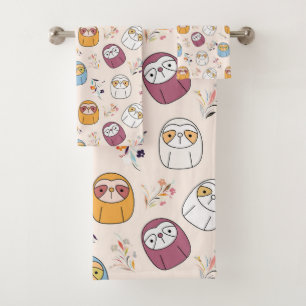 Sleepy Sloth Bath Towel Set