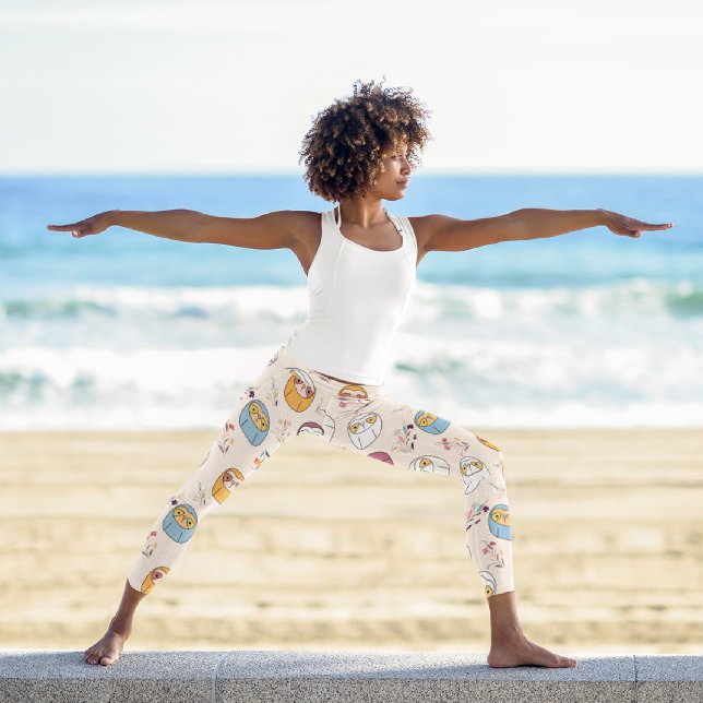 Sleepy Sloth Capri Leggings (Creator Uploaded)