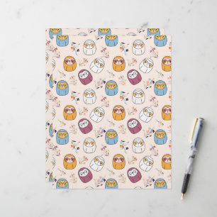 Sleepy Sloth Custom Letterhead