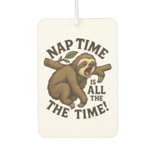 Sleepy Sloth Funny Car Air Freshener