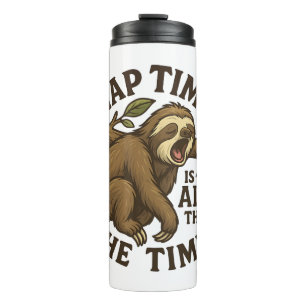 Sleepy Sloth Funny Thermal Tumbler