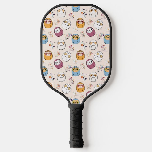 Sleepy Sloth Pickleball Paddle (Front)