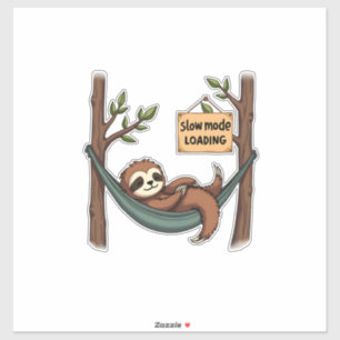 Sleepy Sloth Vintage Funny Lazy Animal Art 2