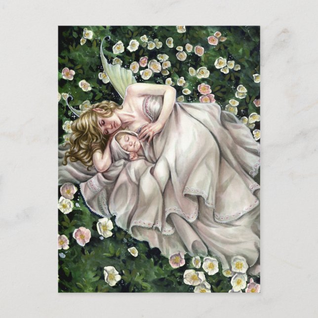 Sleepy Spring Postcard (Front)