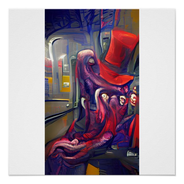 Sleepy Subway Superbeast Poster (Front)