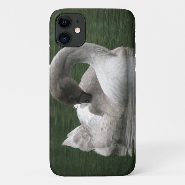 Sleepy Swan iPhone Case (Back)