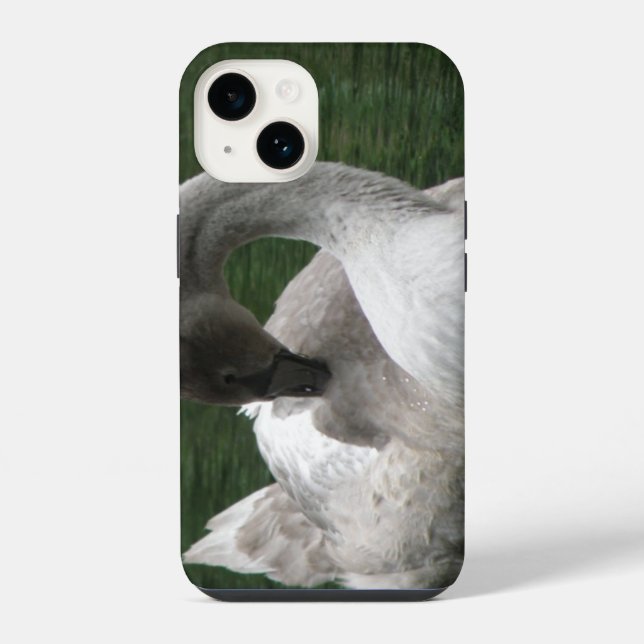 Sleepy Swan iPhone Case (Back)