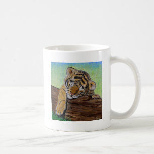 Sleepy Tiger cub Coffee Mug