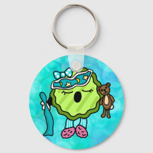 Sleepy Time Pickle   Night Night Jammies   Key Ring