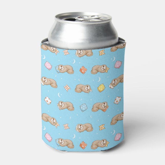Sleepy Time Sloth Pattern Can Cooler (Can Front)