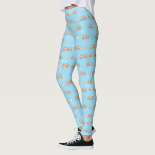 Sleepy Time Sloth Pattern Leggings