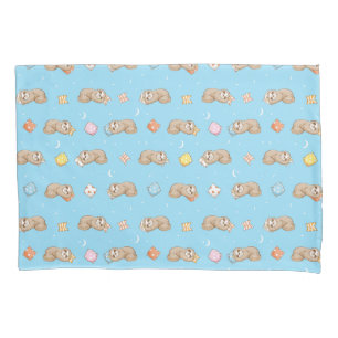 Sleepy Time Sloth Pattern Pillowcase
