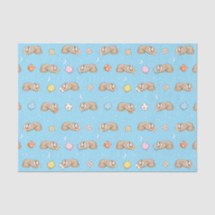 Sleepy Time Sloth Pattern Tissue Paper