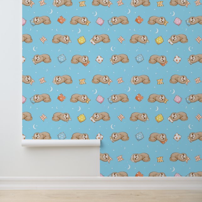 Sleepy Time Sloth Pattern Wallpaper (Application)