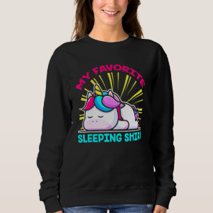 Sleepy Tired Lazy Fairy Sleeping Magical Animal Un Sweatshirt