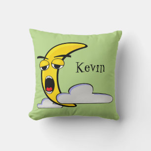 Sleepy Yellow Moon Baby/Kids Pillow