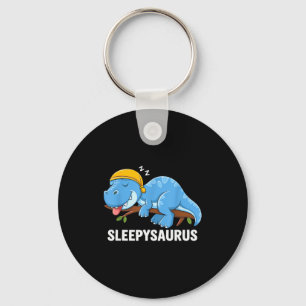 Sleepysaurus Dinosaur Pajama Sleeng  Key Ring