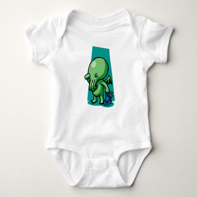 Sleepytime Cthulhu Infant Creeper (Front)