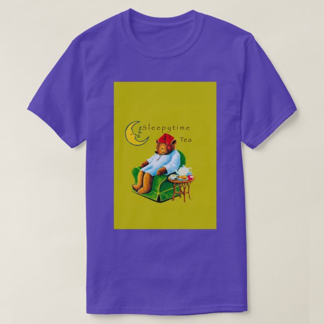 Sleepytime Tea Bear T-Shirt (Design Front)