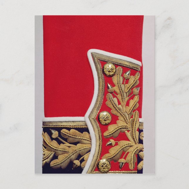 Sleeve detail of a British Army Uniform Postcard (Front)