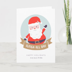 Sleigh All Day Christmas Card
