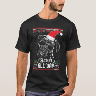 Sleigh all Day Funny Boxer Dog Christmas  for Men  T-Shirt
