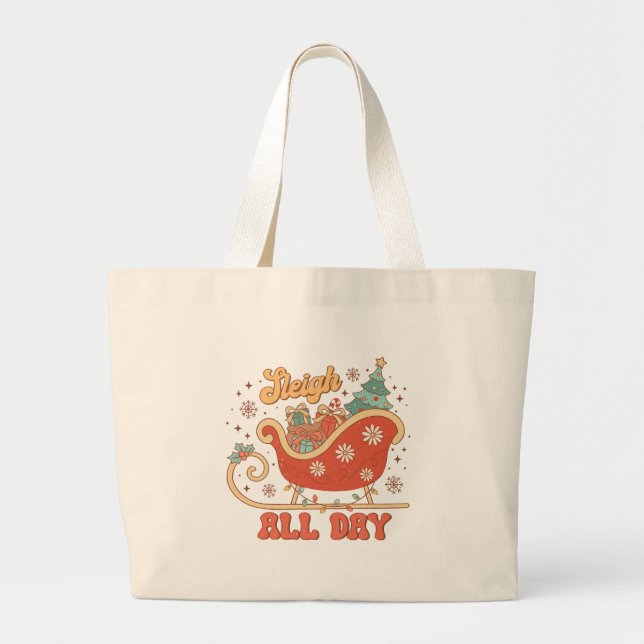 Sleigh All Day Large Tote Bag (Front)