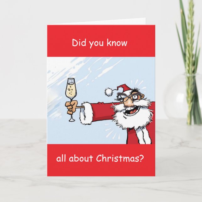 *SLEIGH ALL DAY THEN CABERNET" HOLIDAY CARD (Front)