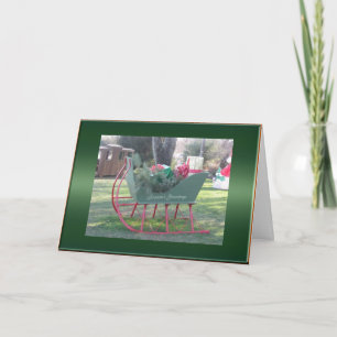 Sleigh and Gifts Christmas Card