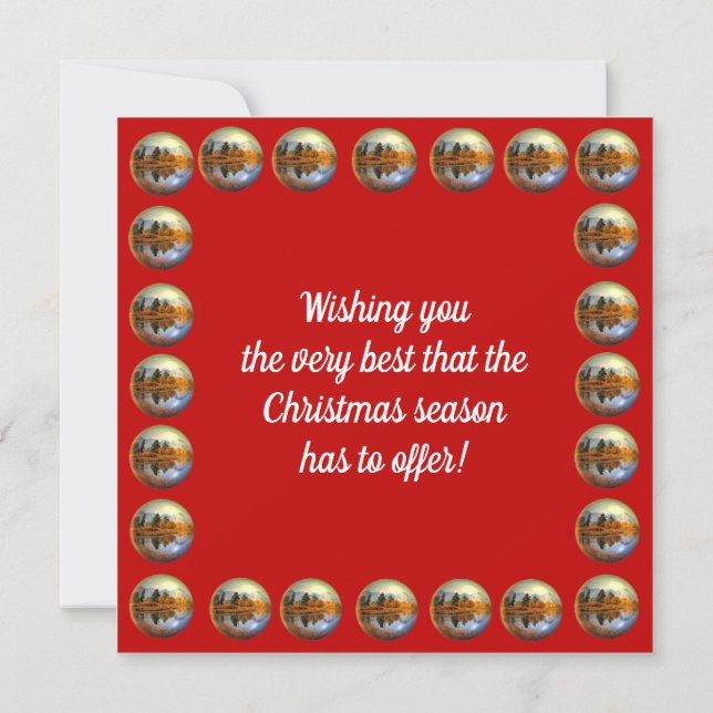 Sleigh Bells Christmas Card (Back)