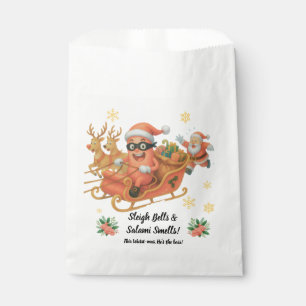 Sleigh Bells & Salami Smells! Favour Bag