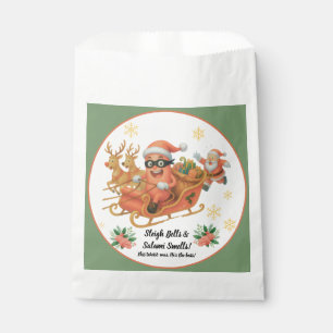 Sleigh Bells & Salami Smells! Favour Bag