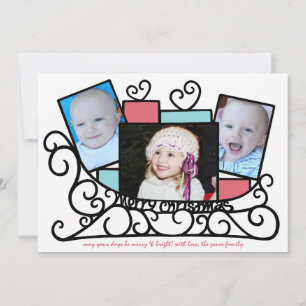 Sleigh Full Of Love Holiday Photo Card