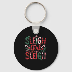 Sleigh Girl Sleigh Funny Little Women's Retro Chri Key Ring