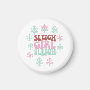 Sleigh Girl Sleigh Magnet